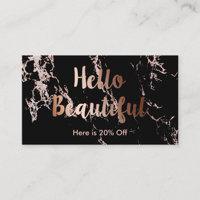 Carte de renvoi | Maquillage Artiste Rose Marbre d (Devant)