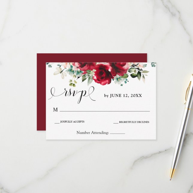 Carte de réponse (Devant/Arrière en situation)