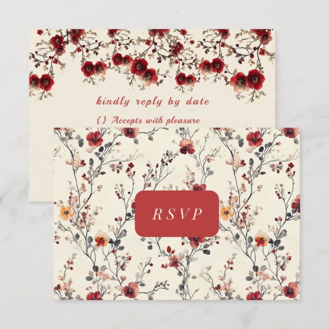 Carte de réponse (Devant / Derrière)