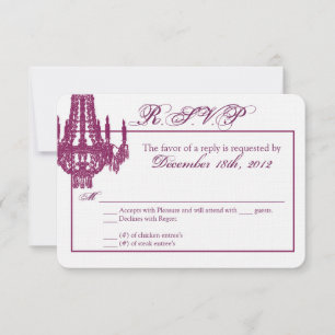 Carte de réponse 3x5 R.S.V.P.