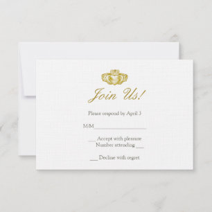 Carte de réponse à la bague de courbure irlandaise