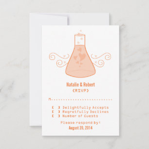 Carte de réponse à la chimie douce orange