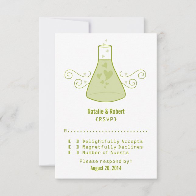 Carte de réponse à la chimie douce verte (Devant)