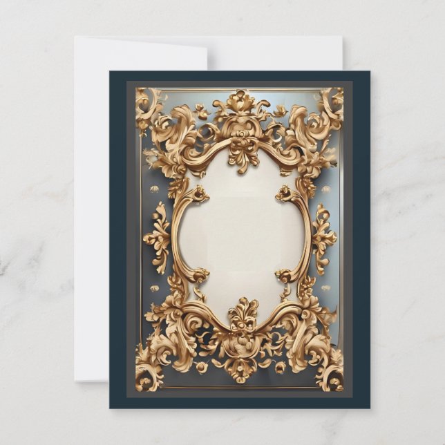 Carte de réponse à l'opulence baroque (Devant)