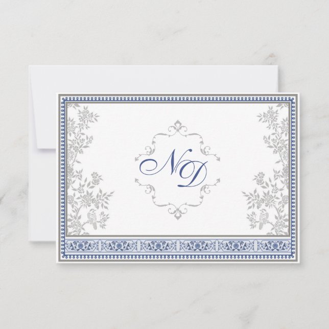 Carte de réponse à un mariage royal turc (Devant)