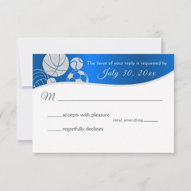 Carte de réponse au thème sportif (Devant)