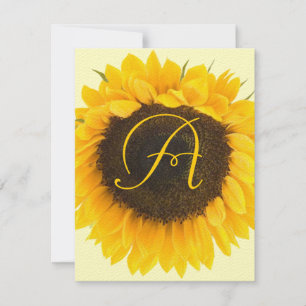 Carte de réponse au tournesol