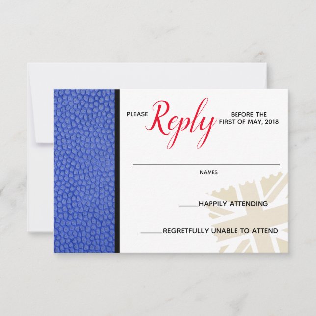 Carte de réponse aux passeports du Royaume-Uni ble (Devant)