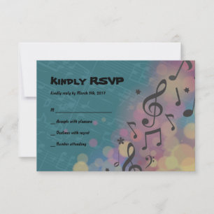 Carte de réponse Bat mitzvah du lecteur de flute