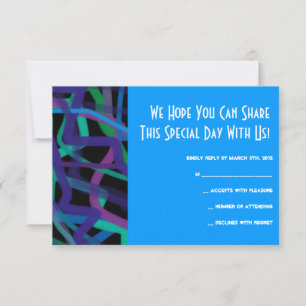 Carte de réponse Bat mitzvah Retro Torah Bar