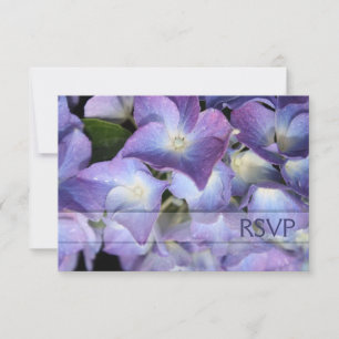 ©Carte de réponse Bluz Purple Hydrangea RSVP