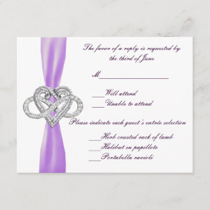 Carte de réponse cardiaque Purple Infinity