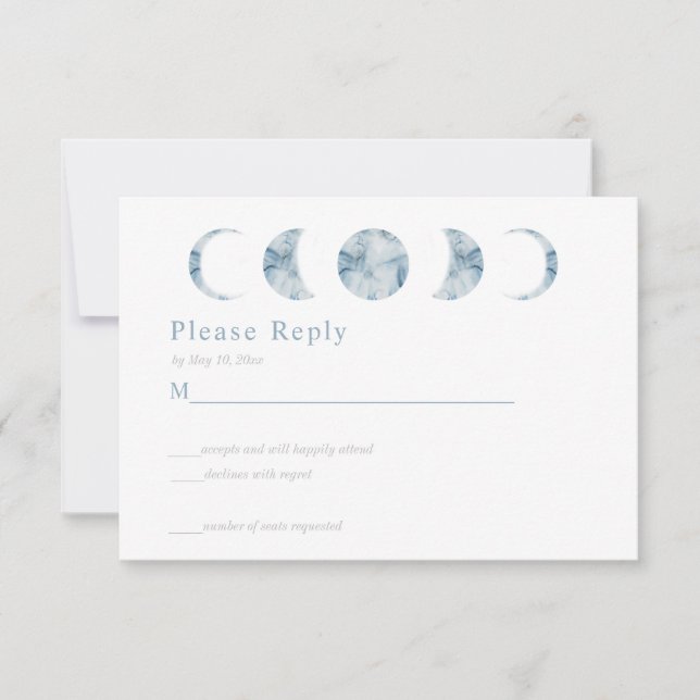 Carte de réponse céleste des phases lunaires minim (Devant)