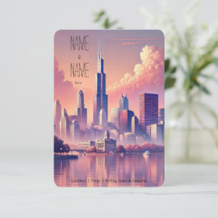 Carte de réponse Chicago Skyline