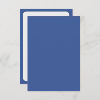 Carte de réponse classique en bleu et blanc – Pers