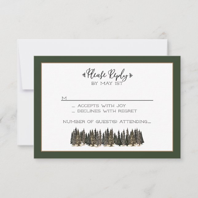 Carte de réponse dans les montagnes (Devant)