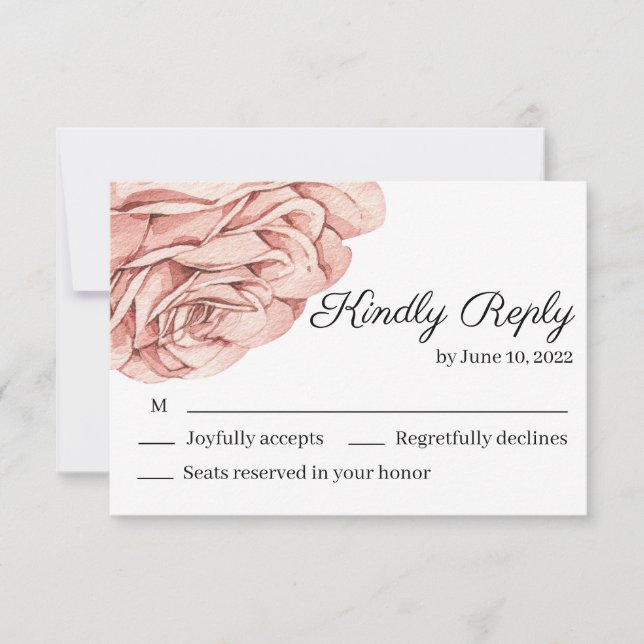 Carte de réponse de 3,5 po x 5 po (Devant)