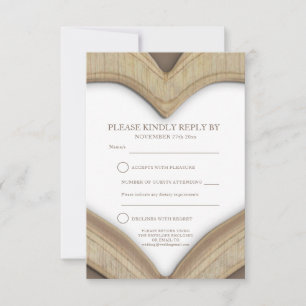 carte de réponse de cœur pour les 5 ans de mariage