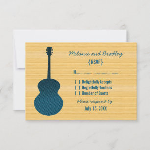 Carte de réponse de la guitare Blue Country