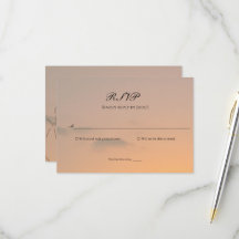 Carte de réponse de mariage
