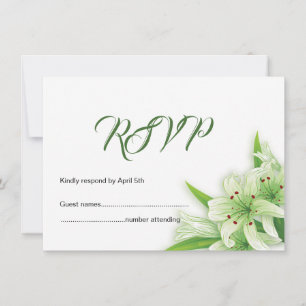 Carte de réponse de mariage