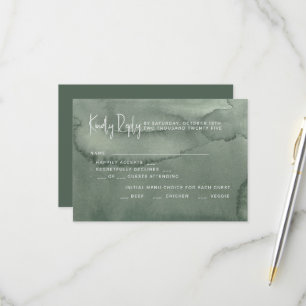Carte de réponse de mariage.