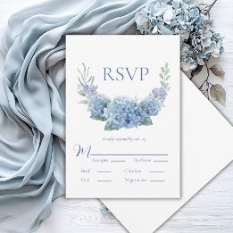 Carte de réponse de mariage à l'aquarelle florale
