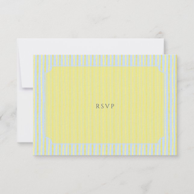 Carte de réponse de mariage à l'aquarelle pastel b (Devant)