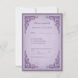 Carte de réponse de mariage à l'époque médiévale r