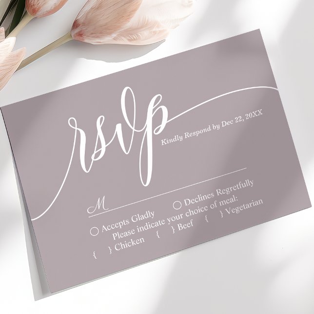 Carte de réponse de mariage à scénario simple lava (Créateur téléchargé)
