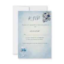 Carte de réponse de mariage avec code QR personnal