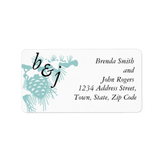 Carte de réponse de mariage d'hiver Pin Étiquette