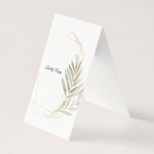 Carte de réponse de mariage élégante à motifs géom