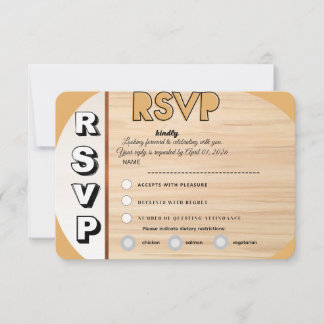 Carte de réponse de mariage élégante | Réponse per