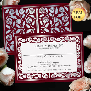 Carte de réponse de mariage royal épée médiévale a