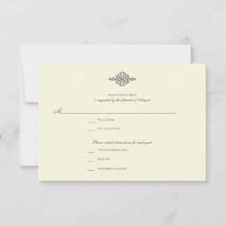Carte de réponse de mariage RSVP // Collection élé