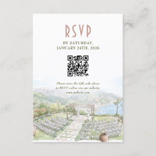 Carte de réponse de mariage Villa Eva Ravello avec