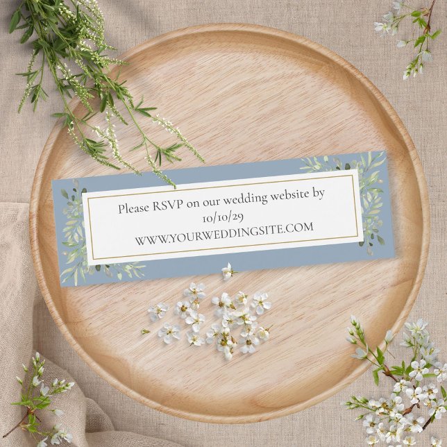Carte de réponse de site web de mariage à la végét (Créateur téléchargé)