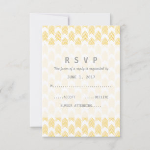 Carte de réponse des flèches tribales jaunes