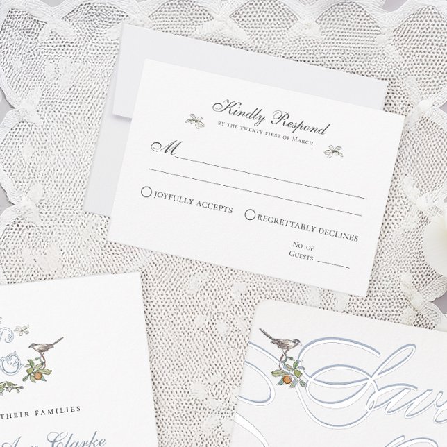 Carte de réponse des Inséparables floraux (Créateur téléchargé)