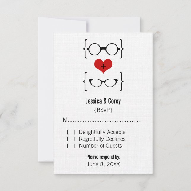 Carte de réponse des lunettes Geeky (Devant)