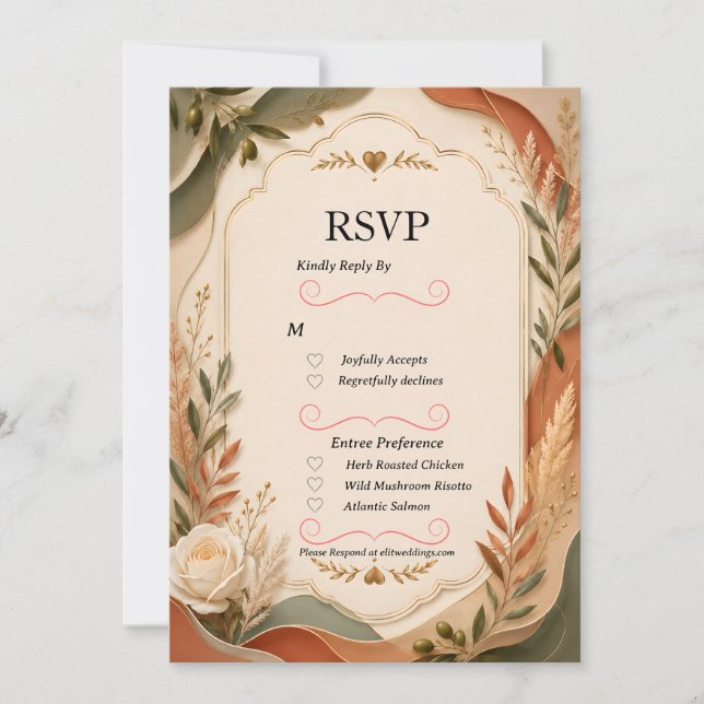 Carte de réponse d'invitation à l'arche botanique  (Devant)