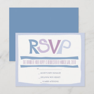 Carte de réponse d'invitation de mariage juif BASH