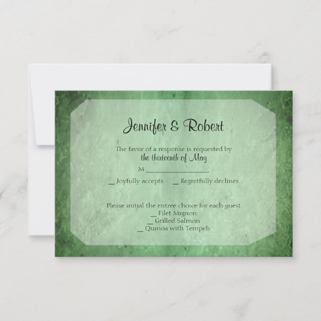 Carte de réponse du 35e anniversaire de Jade Drago (Devant)