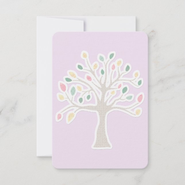Carte de réponse du Bat mitzvah de barre RSVP (Devant)