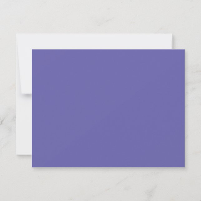 Carte de réponse du Bat mitzvah de couleur violet (Devant)