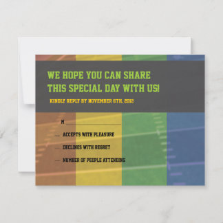 Carte de réponse du Bat mitzvah de la barre de foo