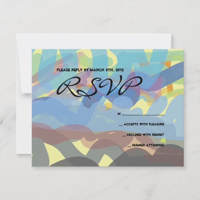 Carte de réponse du Bat mitzvah de la barre de TOR (Devant)