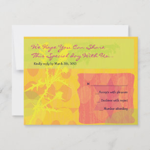 Carte de réponse du Bat mitzvah de la barre des co