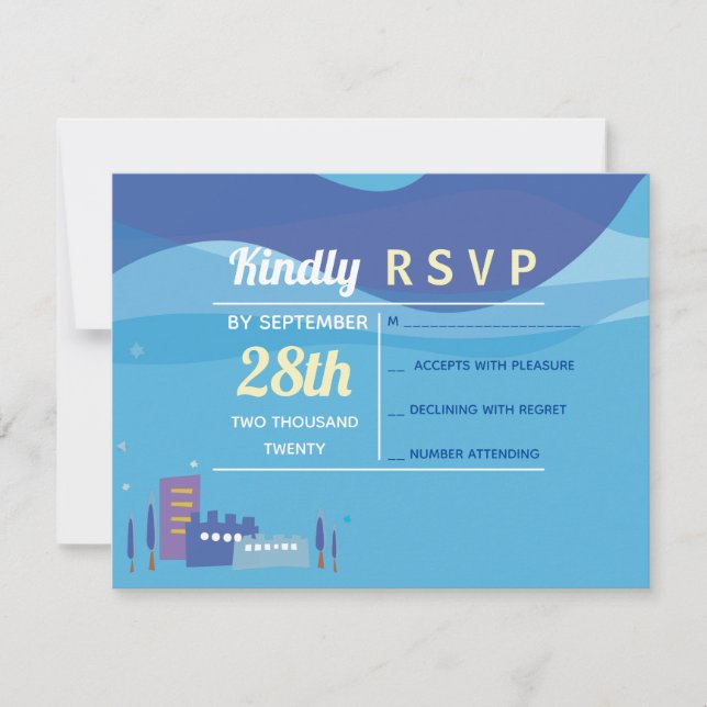 Carte de réponse du Bat mitzvah de la barre Jérusa (Devant)